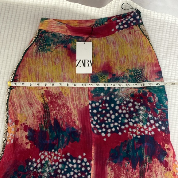 Zara Multicolored Jewel Midi Skirt Size S - Picture 14 of 16